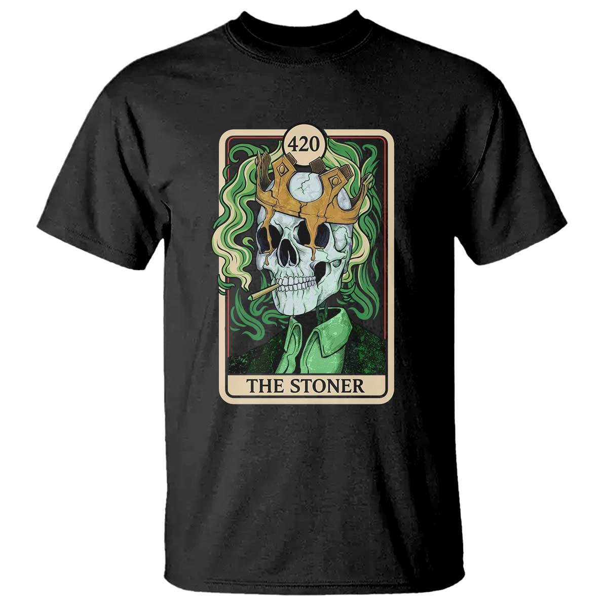 Skeleton Smokes T Shirt The Stoner Weed Lover Cannabis 420 TS14 Black Print Your Wear