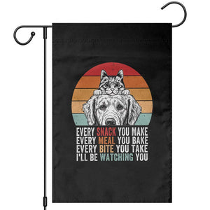 Every Snack You Make Garden Flag Funny Dog Cat Lovers TS14 Black Print Your Wear
