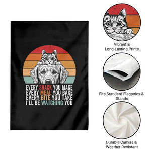 Every Snack You Make Garden Flag Funny Dog Cat Lovers TS14 Print Your Wear