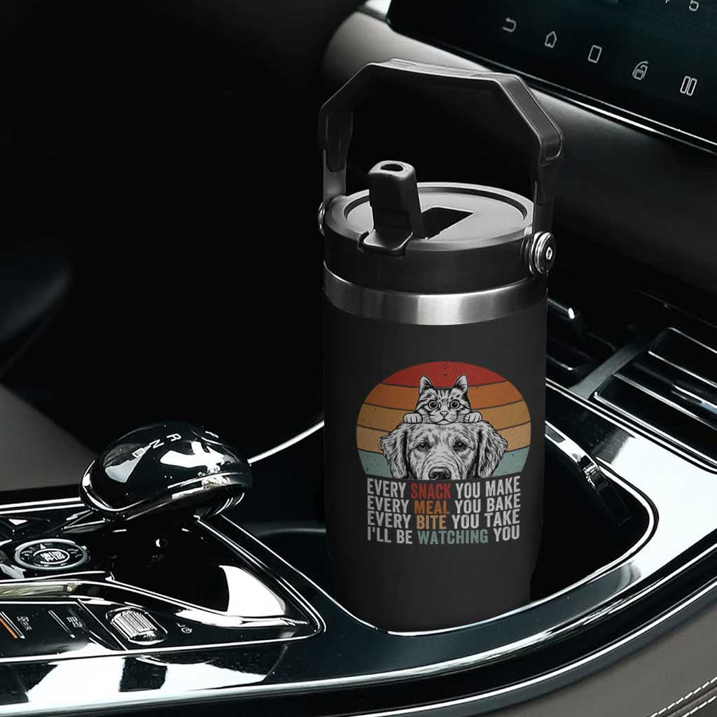 Every Snack You Make Flip Straw Tumbler Funny Dog Cat Lovers TS14 Print Your Wear