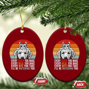 Every Snack You Make Ceramic Ornament Funny Dog Cat Lovers TS14 Print Your Wear