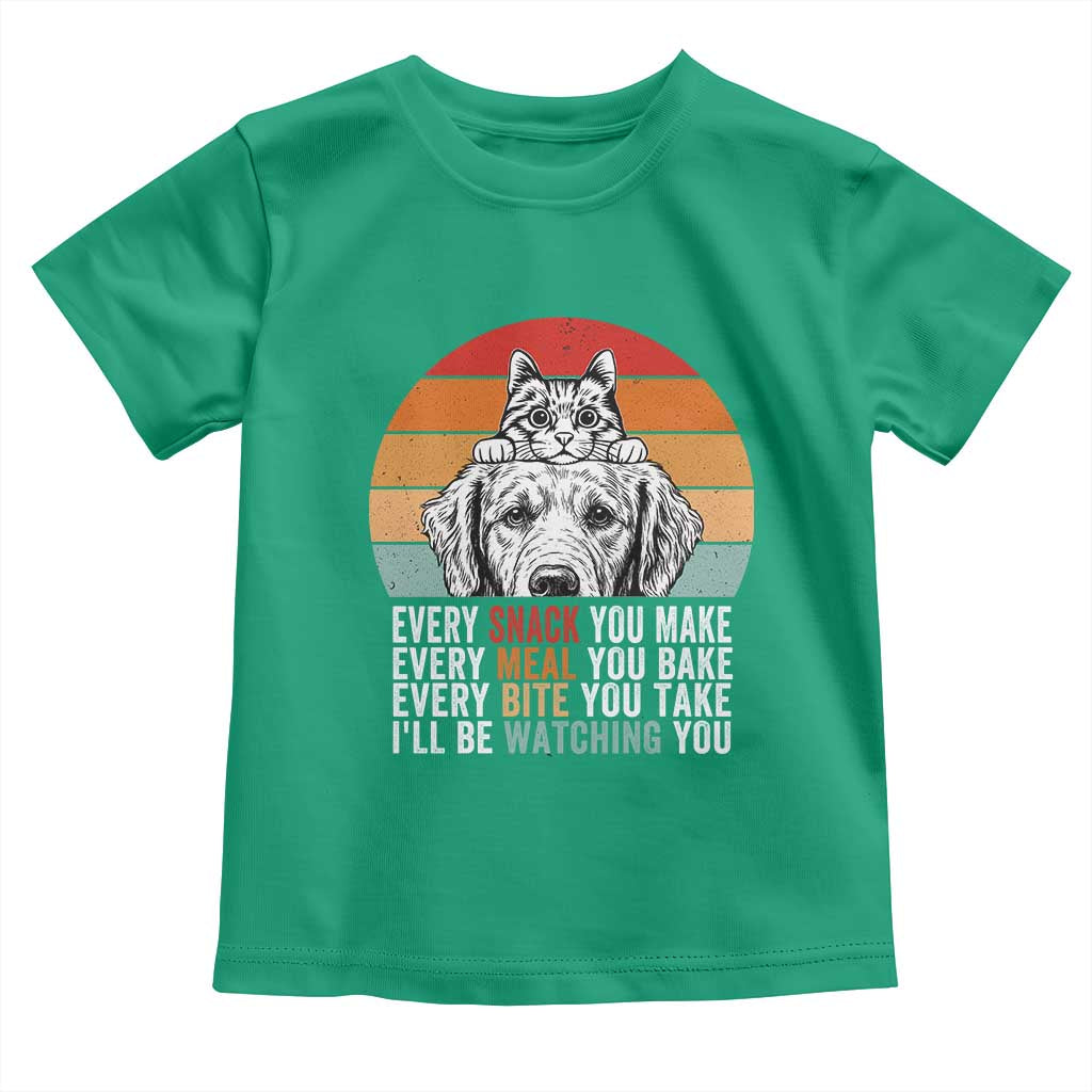 Every Snack You Make Toddler T Shirt Funny Dog Cat Lovers TS14 Irish Green Print Your Wear