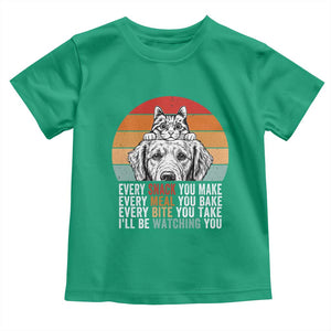 Every Snack You Make Toddler T Shirt Funny Dog Cat Lovers TS14 Irish Green Print Your Wear