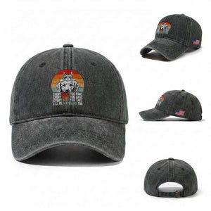 Every Snack You Make Washed Cotton Baseball Cap Funny Dog Cat Lovers TS14 Washed Cap Universal Fit Dark Green Print Your Wear