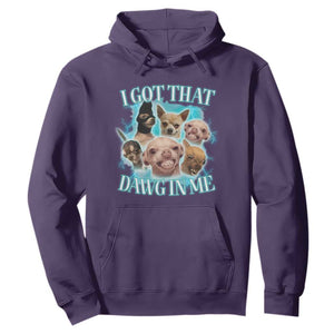 I Got That Dawg In Me Hoodie Funny Chihuahua Dog Meme TS14 Purple Print Your Wear