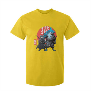 Samurai Cat Shark T Shirt For Kid Retro Japanese Animal Warrior Art TS14 Daisy Print Your Wear