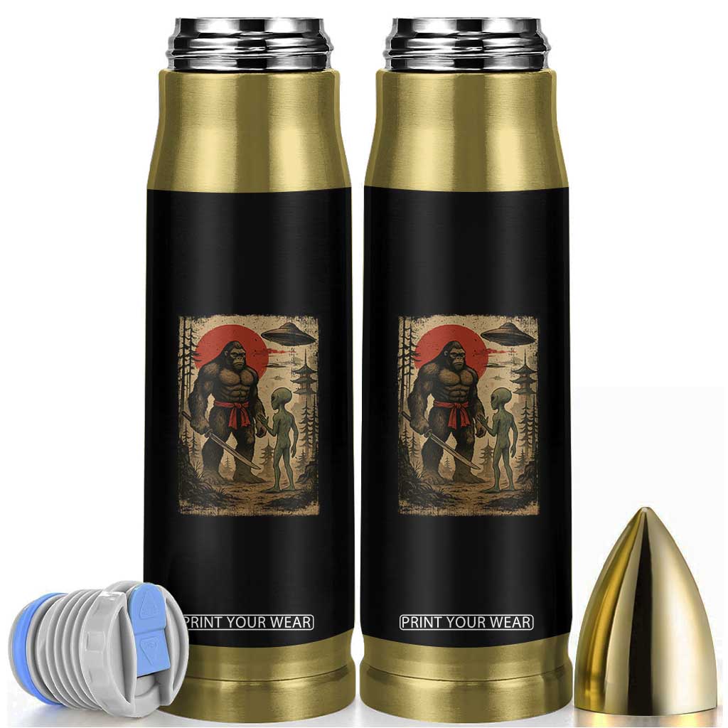 Samurai Bigfoot Japanese UFO Bullet Tumbler Sasquatch Ailen Ukiyo-e TS14 Black Print Your Wear