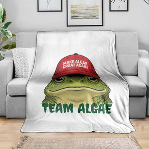 Make Algae Great Again Throw Blanket Funny Political Satire Nature Lover Gift TS14 Print Your Wear