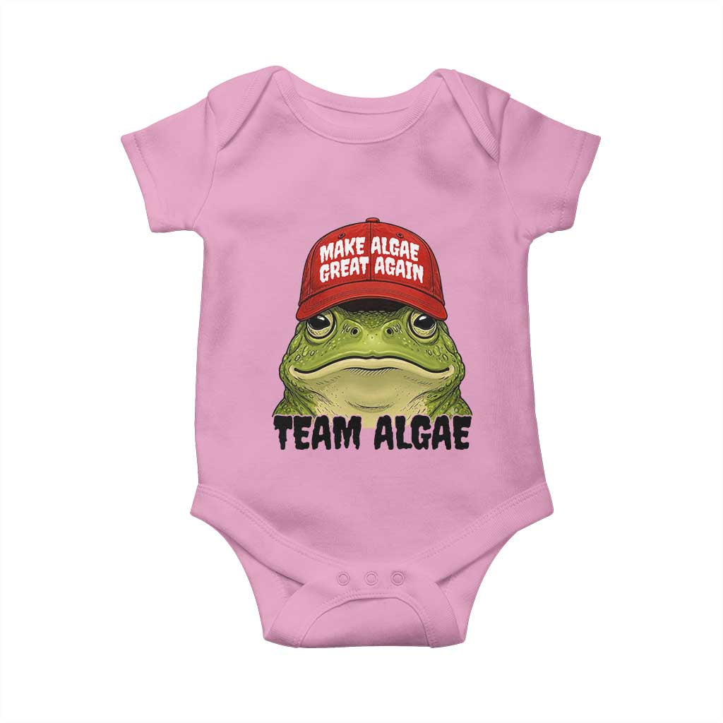 Make Algae Great Again Baby Onesie Funny Political Satire Nature Lover Gift TS14 Light Pink Print Your Wear