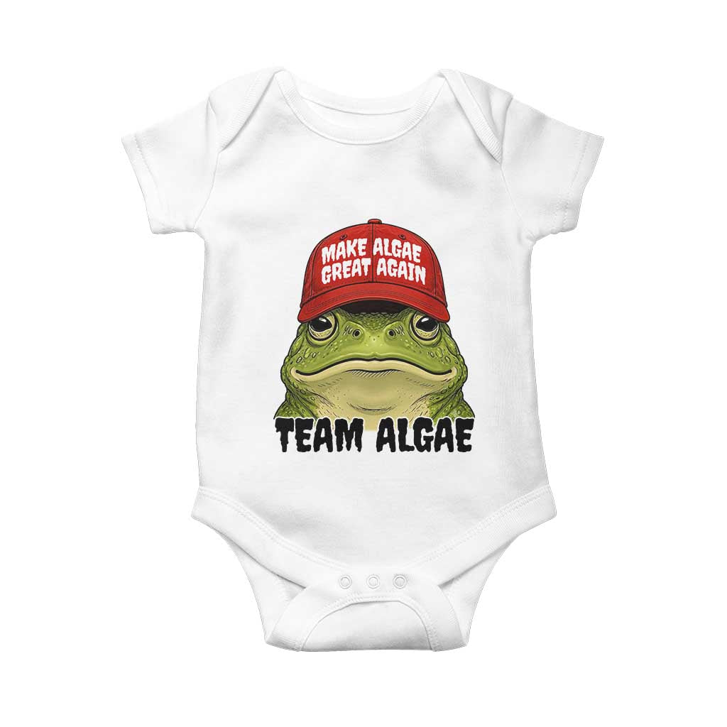 Make Algae Great Again Baby Onesie Funny Political Satire Nature Lover Gift TS14 White Print Your Wear