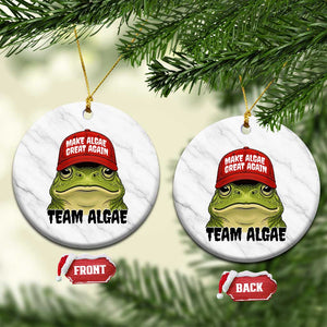 Make Algae Great Again Ceramic Ornament Funny Political Satire Nature Lover Gift TS14 1pc White Marble Print Your Wear