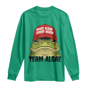Make Algae Great Again Long Sleeve Shirt Funny Political Satire Nature Lover Gift TS14 Irish Green Print Your Wear