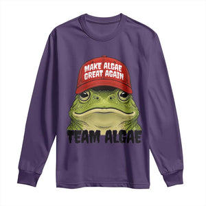 Make Algae Great Again Long Sleeve Shirt Funny Political Satire Nature Lover Gift TS14 Purple Print Your Wear