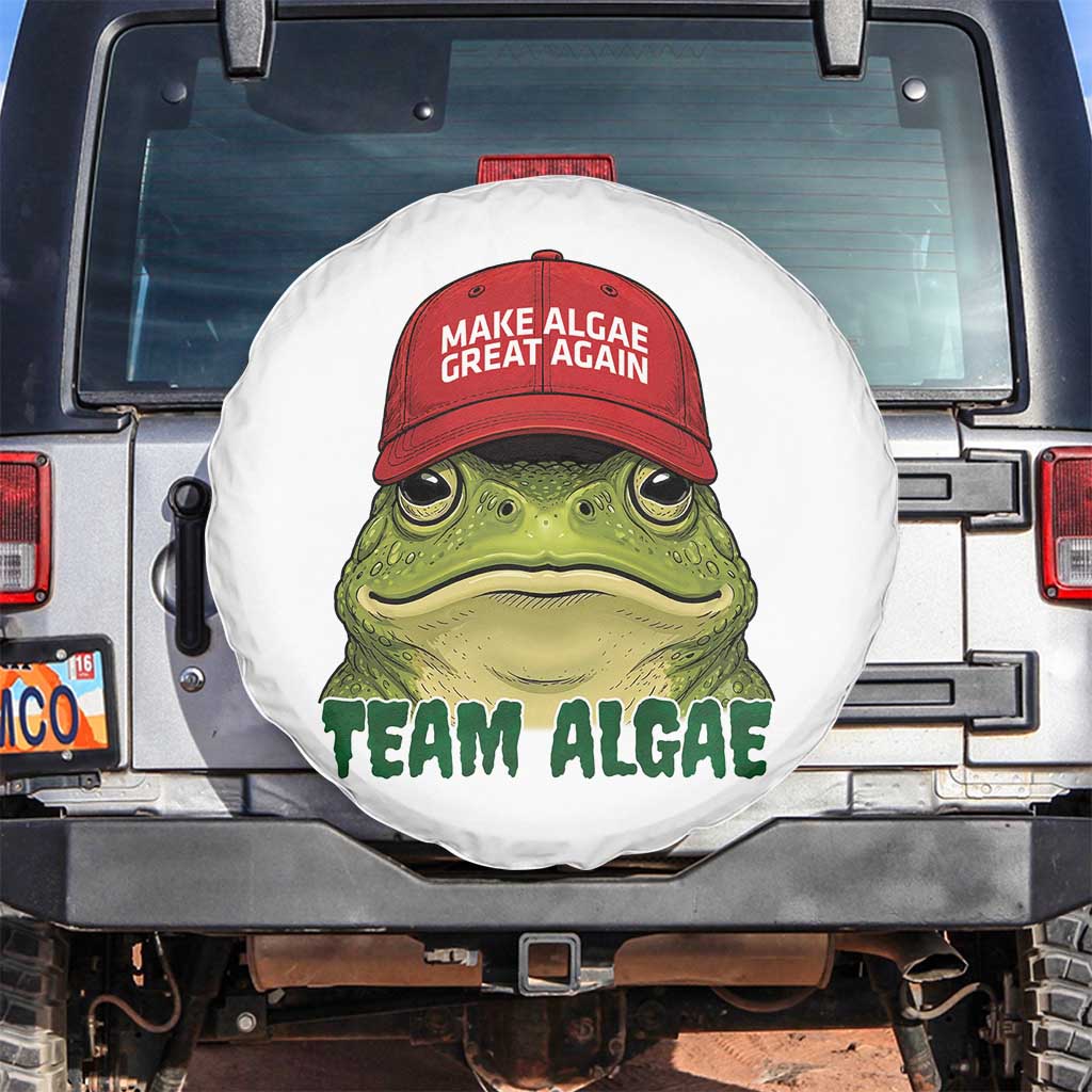 Make Algae Great Again Spare Tire Cover Funny Political Satire Nature Lover Gift TS14 No hole White Print Your Wear