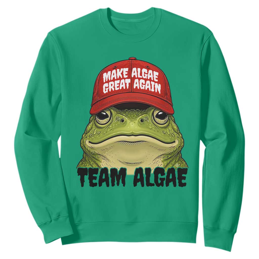 Make Algae Great Again Sweatshirt Funny Political Satire Nature Lover Gift TS14 Irish Green Print Your Wear