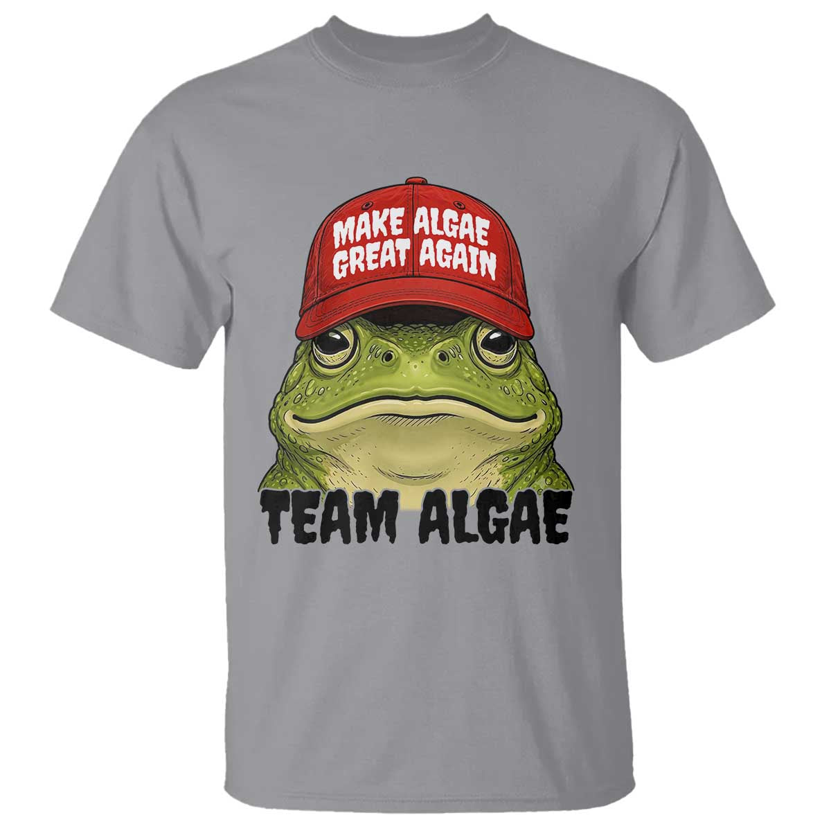 Make Algae Great Again T Shirt Funny Political Satire Nature Lover Gift TS14 Sport Gray Print Your Wear