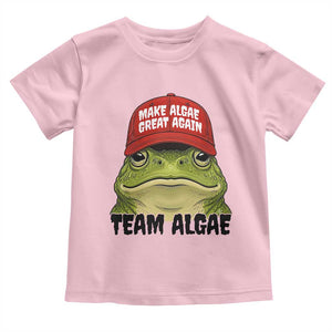 Make Algae Great Again Toddler T Shirt Funny Political Satire Nature Lover Gift TS14 Light Pink Print Your Wear