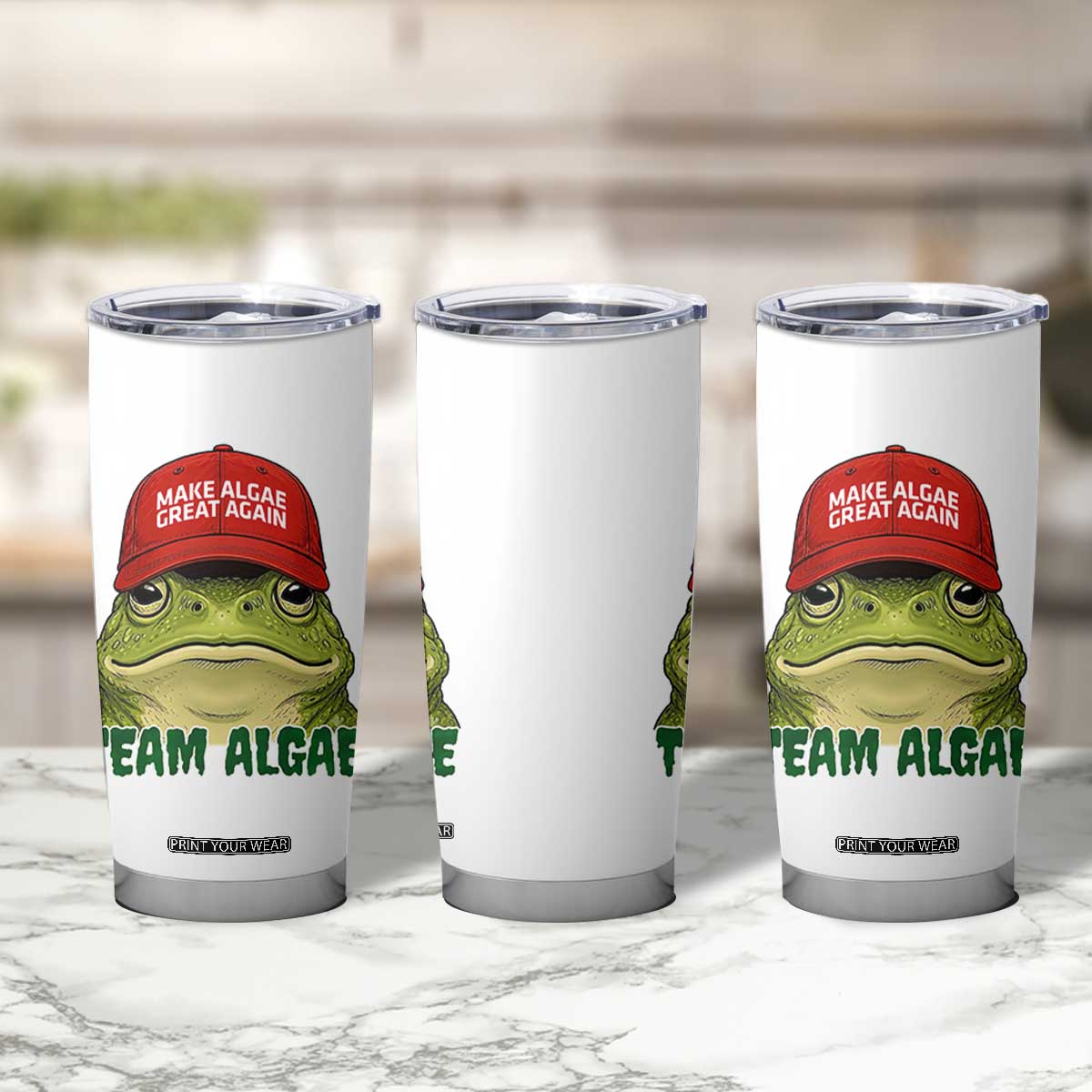 Make Algae Great Again Tumbler Cup Funny Political Satire Nature Lover Gift TS14 Print Your Wear