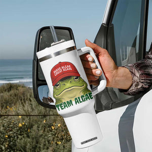Make Algae Great Again Tumbler With Handle Funny Political Satire Nature Lover Gift TS14 Print Your Wear