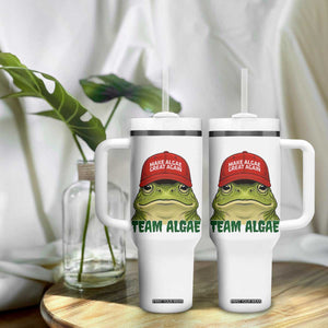 Make Algae Great Again Tumbler With Handle Funny Political Satire Nature Lover Gift TS14 Print Your Wear