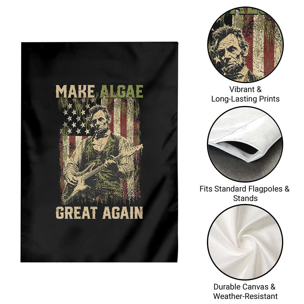 Make Algae Great Again Garden Flag Funny Lincoln Political Satire Humor TS14 Print Your Wear
