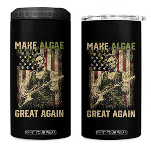 Make Algae Great Again 4 in 1 Can Cooler Tumbler Funny Lincoln Political Satire Humor TS14 One Size: 16 oz Black Print Your Wear