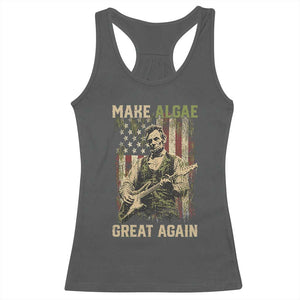 Make Algae Great Again Racerback Tank Top Funny Lincoln Political Satire Humor TS14 Dark Heather Print Your Wear