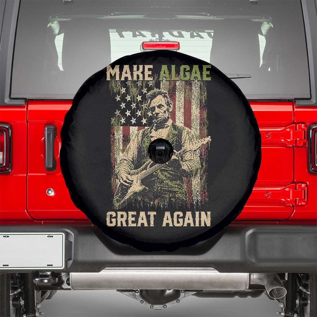 Make Algae Great Again Spare Tire Cover Funny Lincoln Political Satire Humor TS14 Black Print Your Wear