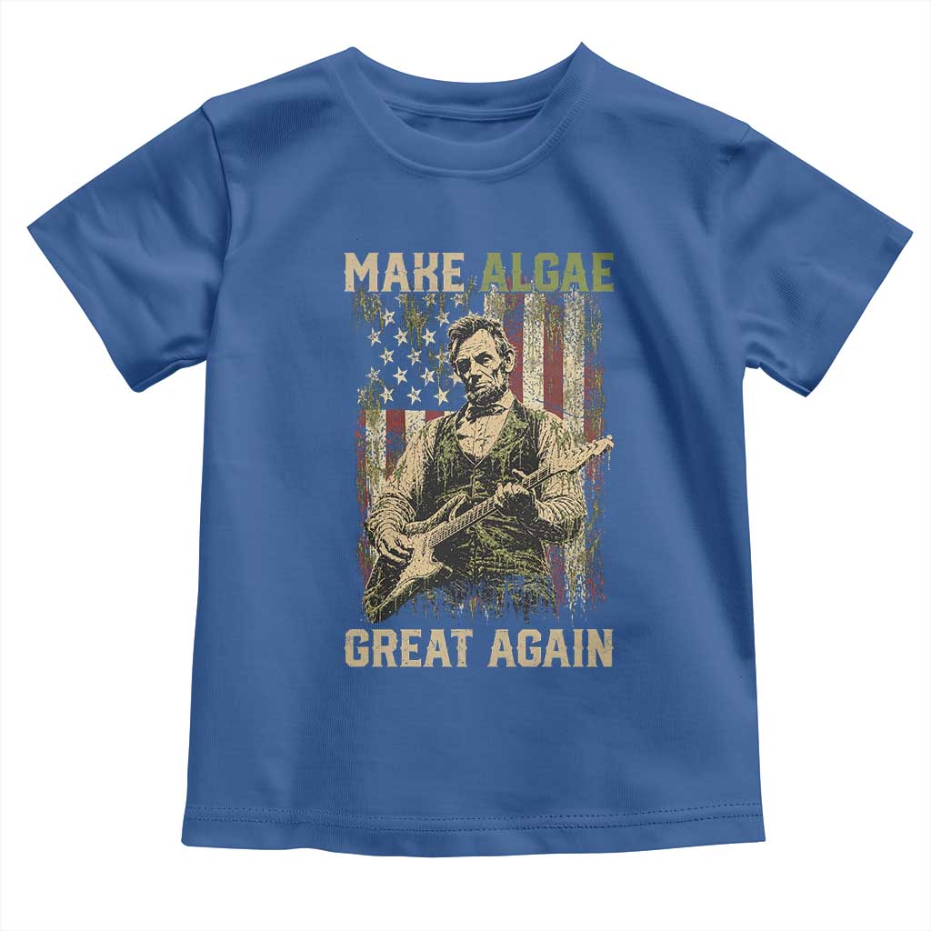 Make Algae Great Again Toddler T Shirt Funny Lincoln Political Satire Humor TS14 Royal Blue Print Your Wear