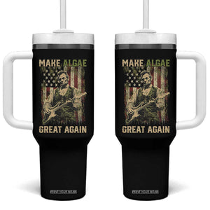Make Algae Great Again Tumbler With Handle Funny Lincoln Political Satire Humor TS14 One Size: 40 oz Black Print Your Wear