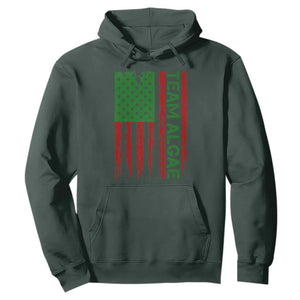 Team Algae Hoodie Funny Make Algae Great Again American Flag Political Meme TS14 Dark Forest Green Print Your Wear