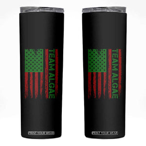 Team Algae Skinny Tumbler Funny Make Algae Great Again American Flag Political Meme TS14 Black Print Your Wear