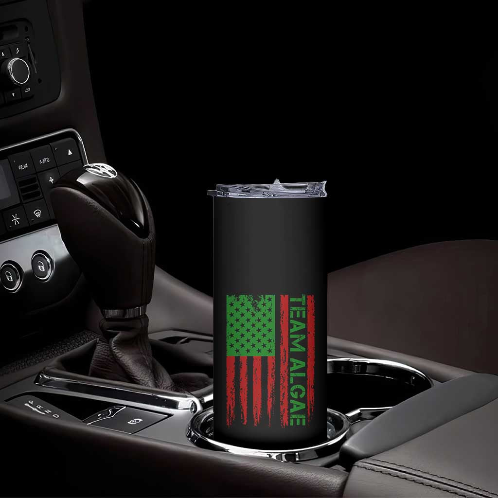 Team Algae Skinny Tumbler Funny Make Algae Great Again American Flag Political Meme TS14 Print Your Wear