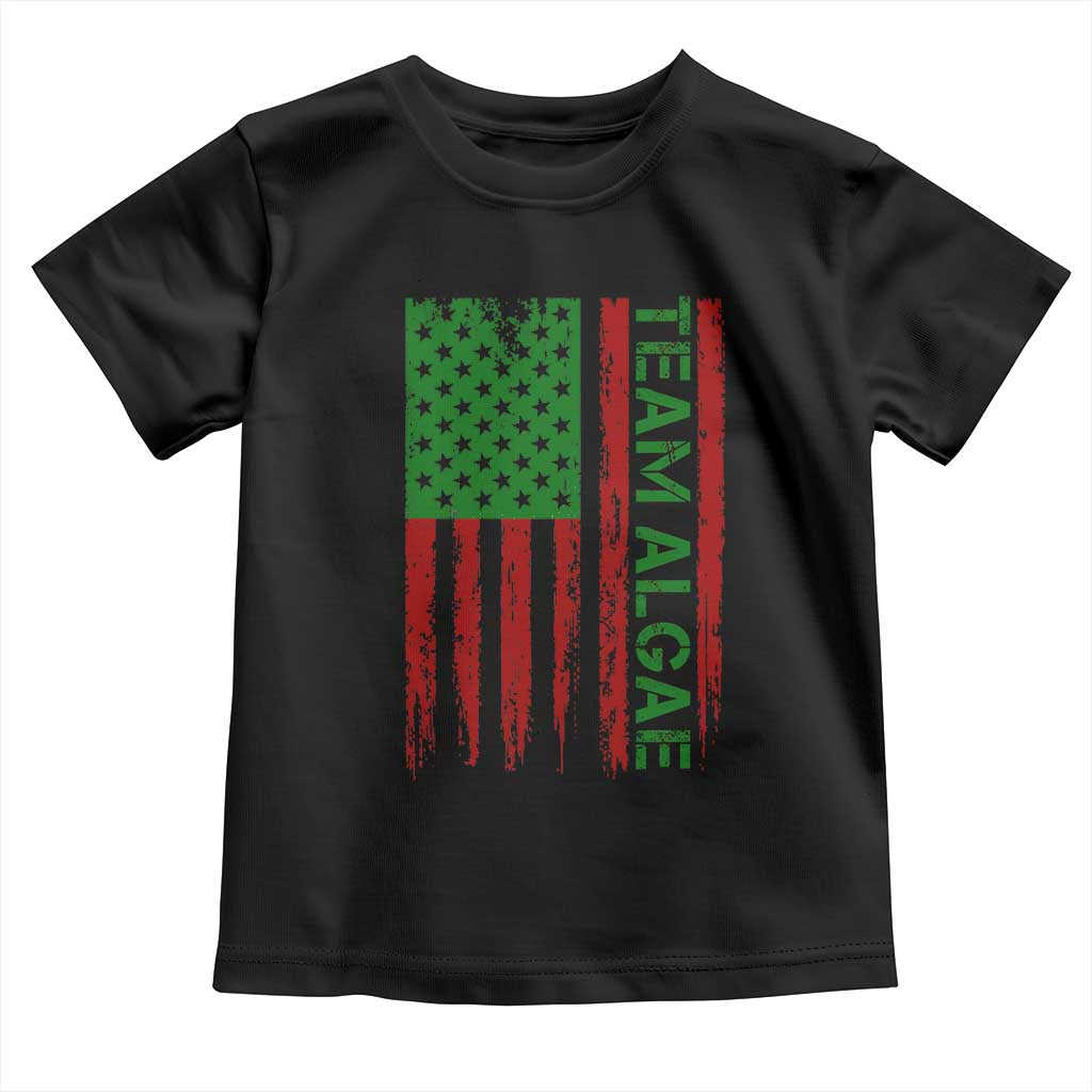 Team Algae Toddler T Shirt Funny Make Algae Great Again American Flag Political Meme TS14 Black Print Your Wear