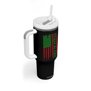 Team Algae Tumbler With Handle Funny Make Algae Great Again American Flag Political Meme TS14 Print Your Wear