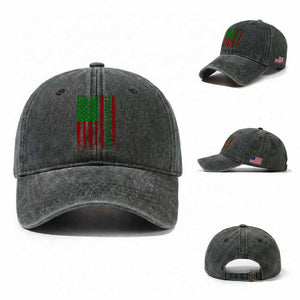 Team Algae Washed Cotton Baseball Cap Funny Make Algae Great Again American Flag Political Meme TS14 Washed Cap Universal Fit Dark Green Print Your Wear