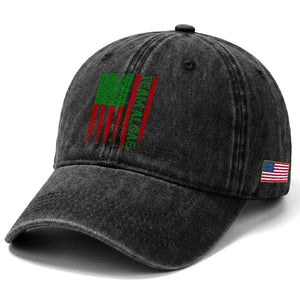 Team Algae Washed Cotton Baseball Cap Funny Make Algae Great Again American Flag Political Meme TS14 Print Your Wear