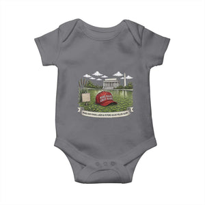 Make Algae Great Again Baby Onesie Funny Political Satire Humor TS14 Charcoal Print Your Wear