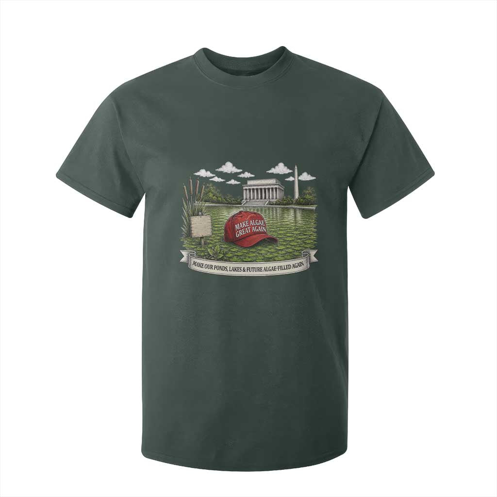 Make Algae Great Again T Shirt For Kid Funny Political Satire Humor TS14 Dark Forest Green Print Your Wear