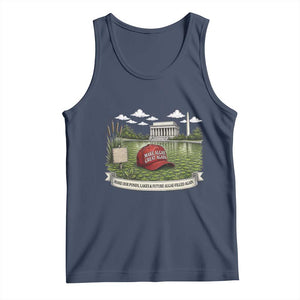 Make Algae Great Again Tank Top Funny Political Satire Humor TS14 Navy Print Your Wear