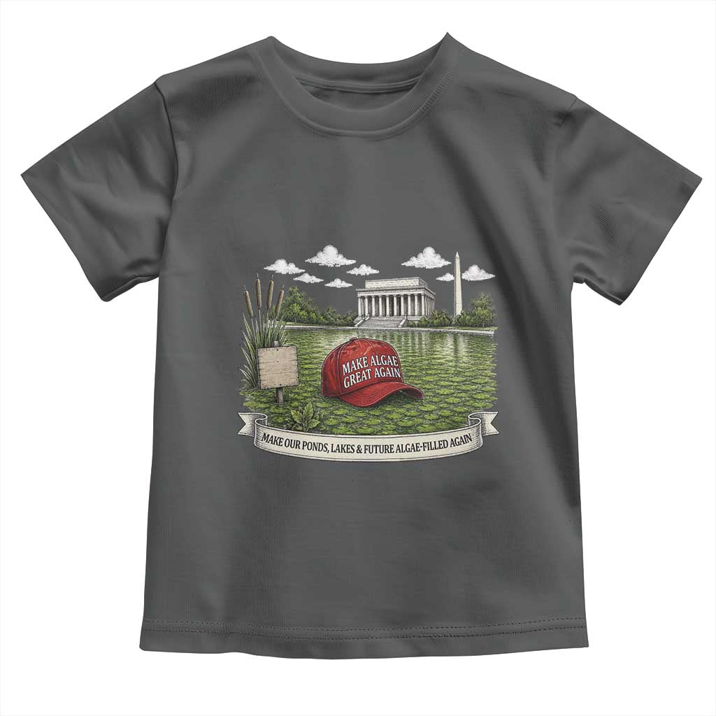 Make Algae Great Again Toddler T Shirt Funny Political Satire Humor TS14 Dark Heather Print Your Wear