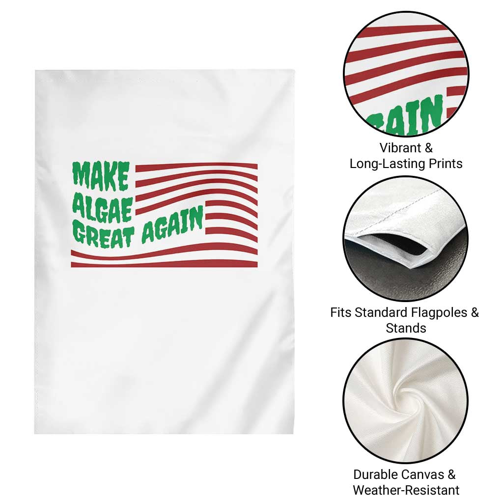 Make Algae Great Again Garden Flag Funny Political Satire American Flag Meme TS14 Print Your Wear