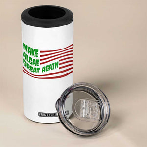 Make Algae Great Again 4 in 1 Can Cooler Tumbler Funny Political Satire American Flag Meme TS14 Print Your Wear