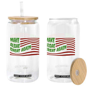 Make Algae Great Again Glass Can Funny Political Satire American Flag Meme TS14 Print Your Wear