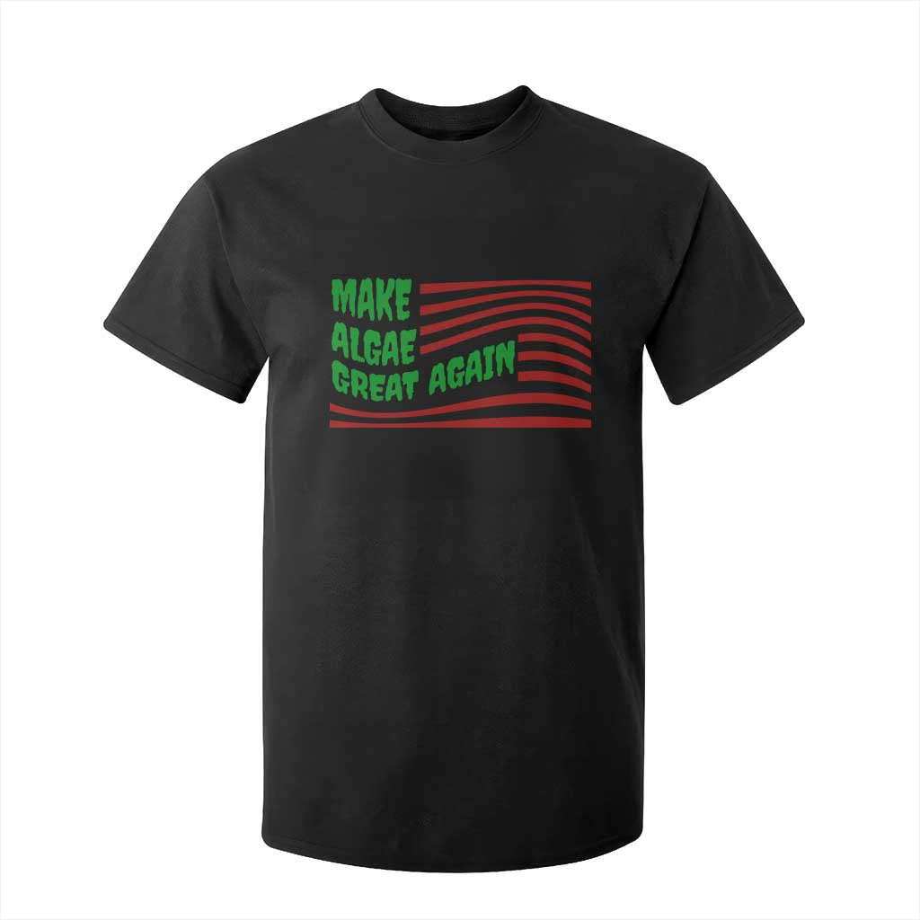 Make Algae Great Again T Shirt For Kid Funny Political Satire American Flag Meme TS14 Black Print Your Wear