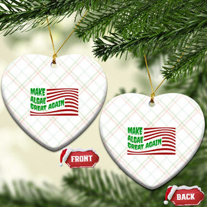 Make Algae Great Again Ceramic Ornament Funny Political Satire American Flag Meme TS14 Print Your Wear