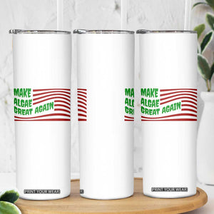 Make Algae Great Again Skinny Tumbler Funny Political Satire American Flag Meme TS14 Print Your Wear