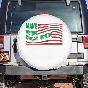 Make Algae Great Again Spare Tire Cover Funny Political Satire American Flag Meme TS14 No hole White Print Your Wear