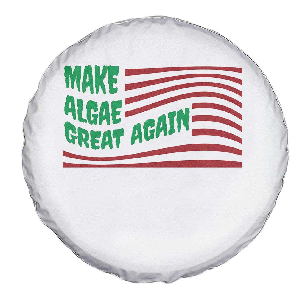 Make Algae Great Again Spare Tire Cover Funny Political Satire American Flag Meme TS14 Print Your Wear