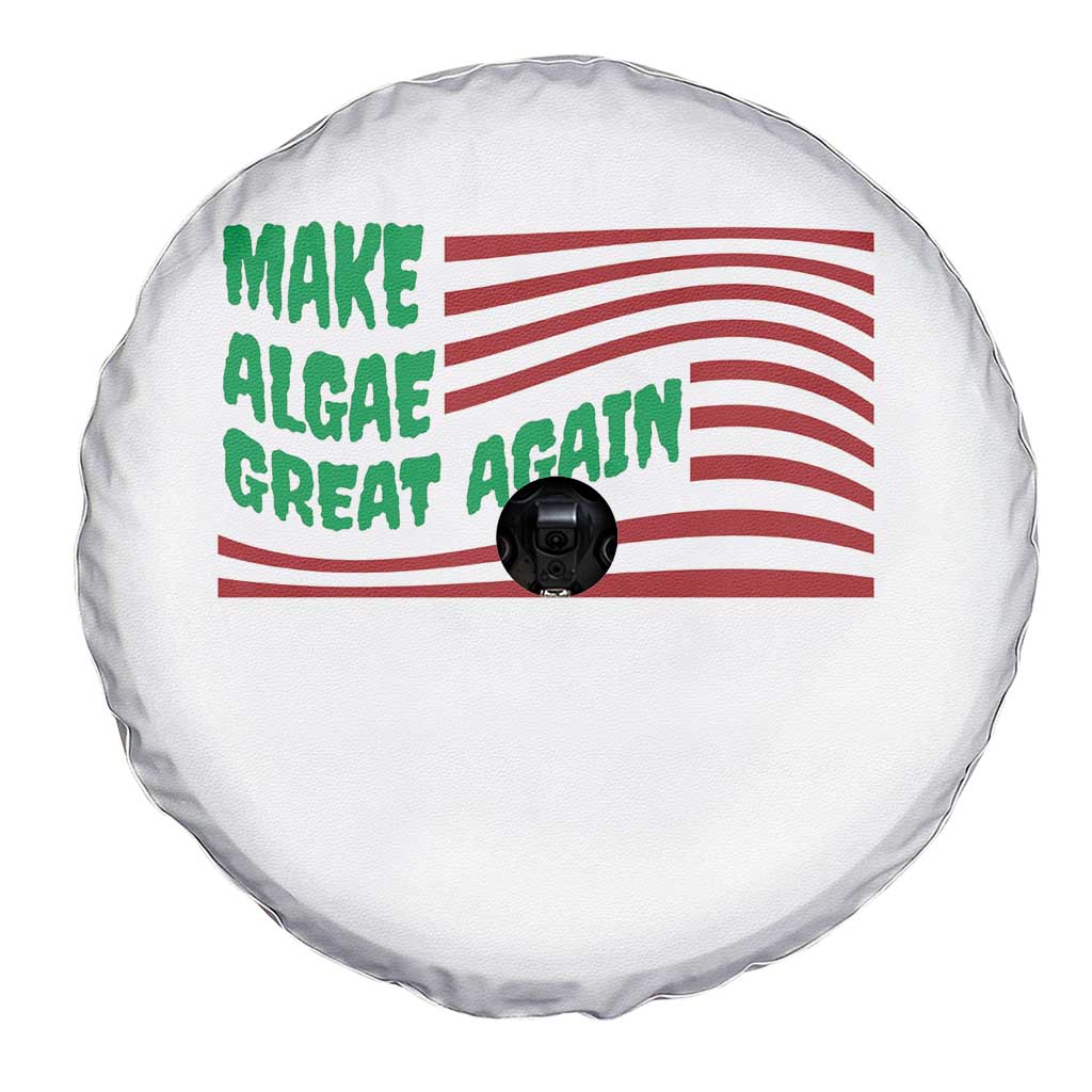 Make Algae Great Again Spare Tire Cover Funny Political Satire American Flag Meme TS14 Print Your Wear
